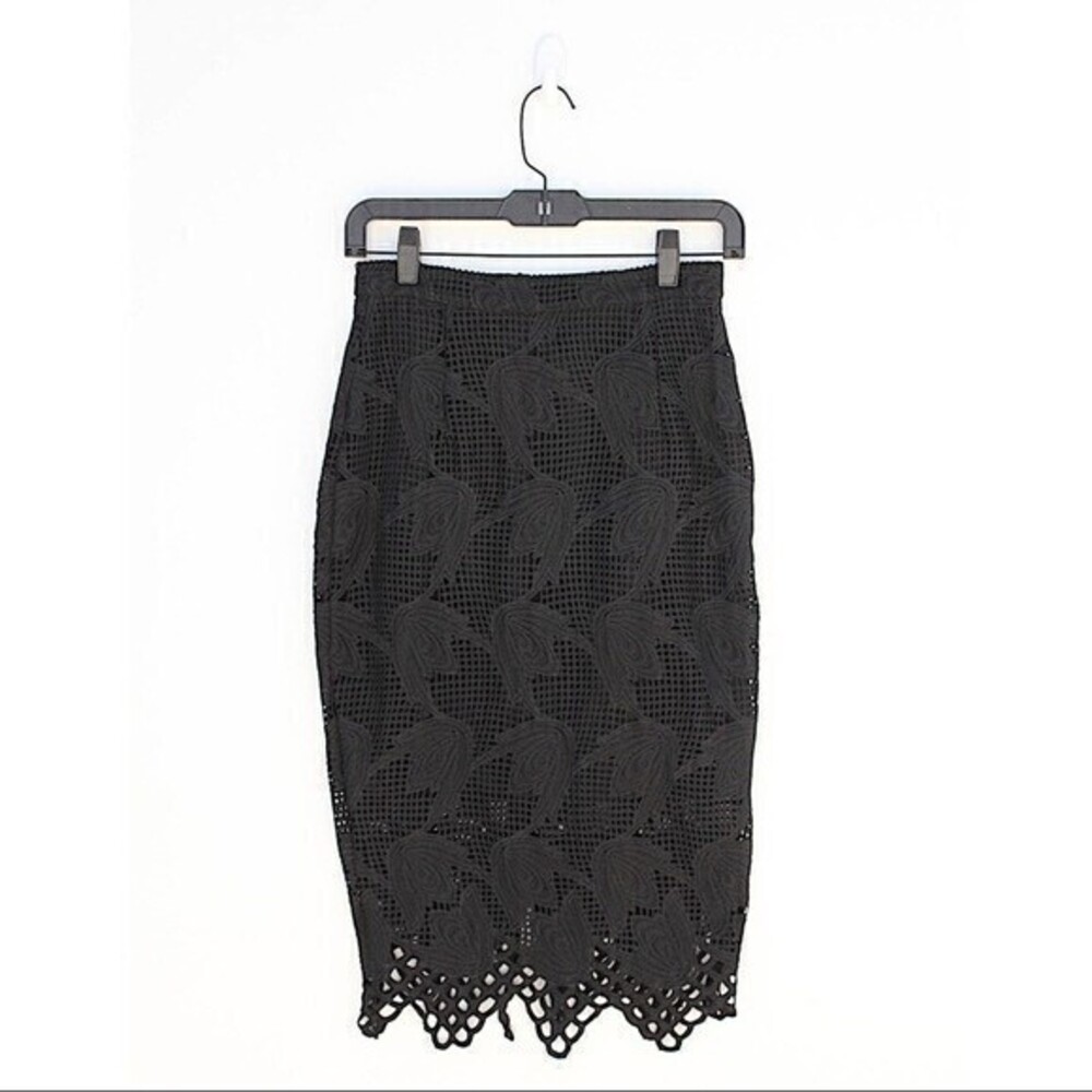 Bardot Crochet Midi Skirt